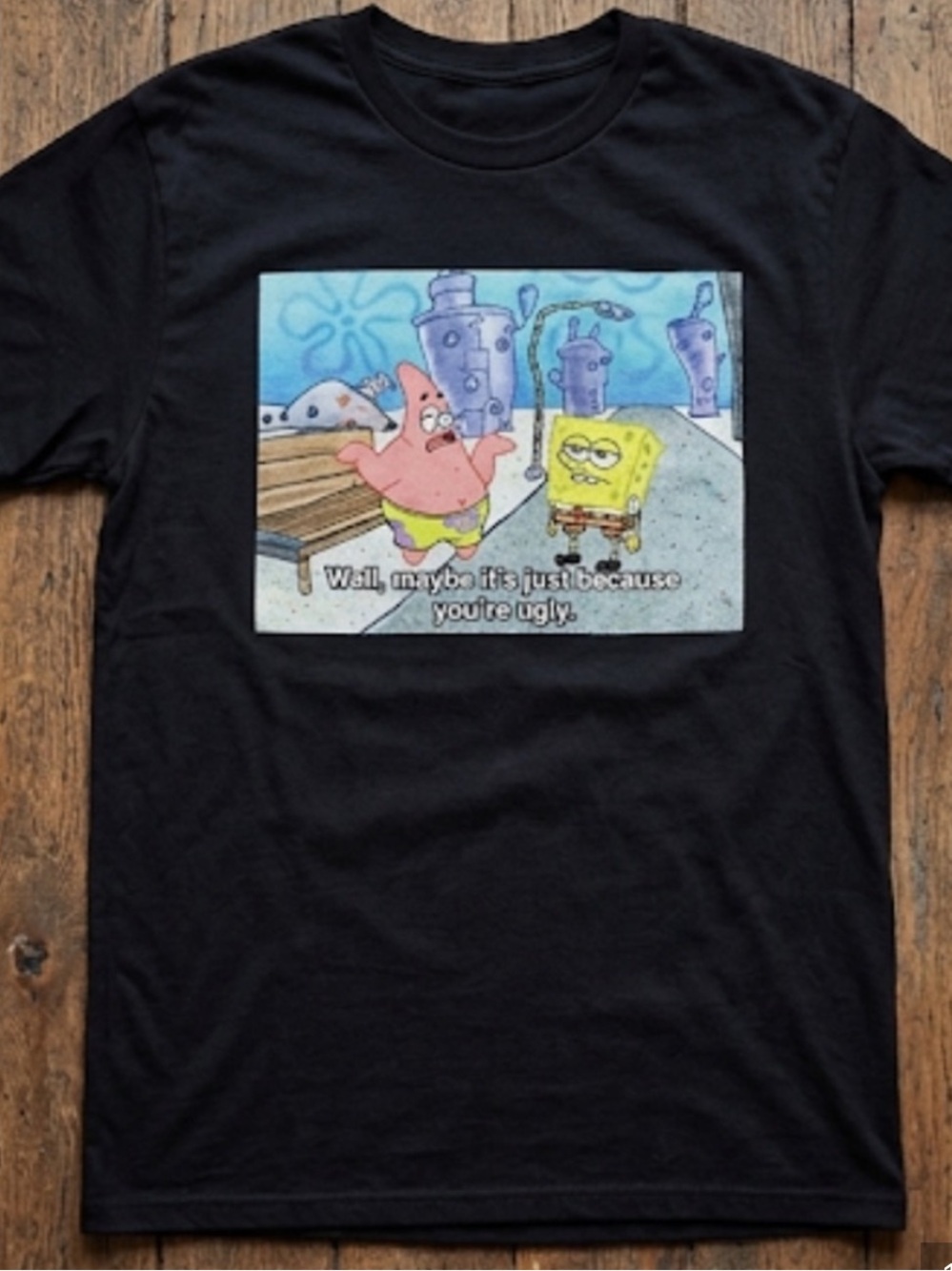 SpongeBob SquarePants Ugly Shirt Men’s Size Medium